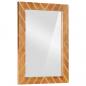 Preview: Badezimmerspiegel Braun 50x70x3 cm Massivholz Mango und Glas