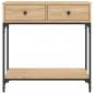 Preview: Konsolentisch Sonoma-Eiche 75x34,5x75 cm Holzwerkstoff