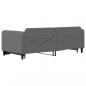 Preview: Tagesbett Ausziehbar Dunkelgrau 90x200 cm Stoff