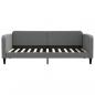 Preview: Tagesbett Ausziehbar Dunkelgrau 90x200 cm Stoff