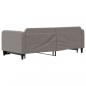 Preview: Tagesbett Ausziehbar Taupe 90x200 cm Stoff