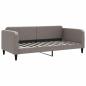 Preview: Tagesbett Ausziehbar Taupe 90x200 cm Stoff