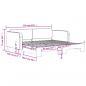 Preview: Tagesbett Ausziehbar Schwarz 100x200 cm Stoff