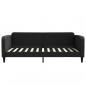 Preview: Tagesbett Ausziehbar Schwarz 100x200 cm Stoff