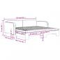 Preview: Tagesbett Ausziehbar mit Matratzen Taupe 100x200 cm Stoff