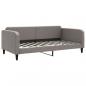 Preview: Tagesbett Ausziehbar mit Matratzen Taupe 100x200 cm Stoff