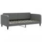 Preview: Tagesbett Ausziehbar mit Matratzen Dunkelgrau 90x200 cm Stoff
