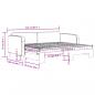 Preview: Tagesbett Ausziehbar mit Matratzen Dunkelgrau 90x190 cm Stoff
