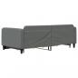 Preview: Tagesbett Ausziehbar mit Schubladen Dunkelgrau 100x200 cm Stoff