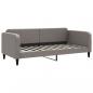 Preview: Tagesbett Ausziehbar mit Schubladen Taupe 90x200 cm Stoff