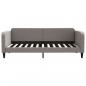 Preview: Tagesbett Ausziehbar mit Schubladen Taupe 90x200 cm Stoff