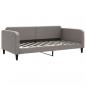 Preview: Tagesbett Ausziehbar mit Schubladen Taupe 100x200 cm Stoff