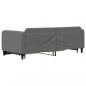 Preview: Tagesbett Ausziehbar mit Schubladen Dunkelgrau 90x200 cm Stoff