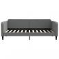 Preview: Tagesbett Ausziehbar mit Schubladen Dunkelgrau 90x200 cm Stoff