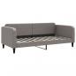 Preview: Tagesbett Ausziehbar mit Schubladen Taupe 90x200 cm Stoff
