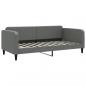 Preview: Tagesbett Ausziehbar mit Schubladen Dunkelgrau 90x200 cm Stoff