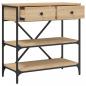 Preview: Konsolentisch Sonoma-Eiche 75x34,5x75 cm Holzwerkstoff