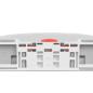 Preview: Toilettensitz mit Absenkautomatik Quick-Release Hellgrau Oval