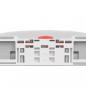 Preview: Toilettensitz mit Absenkautomatik Quick-Release Hellgrau Oval