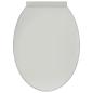 Preview: Toilettensitz mit Absenkautomatik Weiß Oval