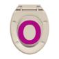 Preview: Toilettensitz mit Absenkautomatik Aprikose Oval
