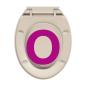 Preview: Toilettensitz mit Absenkautomatik Aprikose Oval