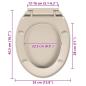 Preview: Toilettensitz mit Absenkautomatik Aprikose Oval