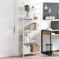 Preview: Bücherregal 5 Regalböden Weiß 60x27,6x158,5 cm Holzwerkstoff