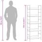 Preview: Bücherregal 5 Regalböden Weiß 60x27,6x158,5 cm Holzwerkstoff