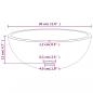 Preview: Waschbecken Hartglas 30x12 cm Matt