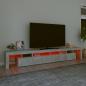 Preview: TV-Schrank mit LED-Leuchten Betongrau 260x36,5x40 cm