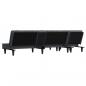Preview: Schlafsofa in L-Form Dunkelgrau 255x140x70 cm Samt