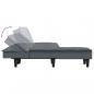 Preview: Schlafsofa in L-Form Dunkelgrau 255x140x70 cm Samt