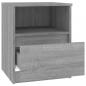 Preview: Nachttische 2 Stk. Grau Sonoma 40x40x50 cm Holzwerkstoff