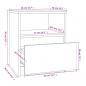 Preview: Nachttische 2 Stk. Grau Sonoma 40x40x50 cm Holzwerkstoff