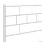 Preview: Kopfteil Metall Weiß 135 cm