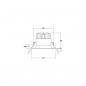 Preview: Brumberg LED-Einbaudownlight, 7W, 600lm, 3000K, weiß (12384173)