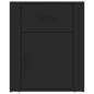 Preview: Nachttisch Schwarz 50x36x60 cm Holzwerkstoff