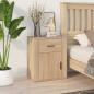 Preview: ARDEBO.de - Nachttisch Sonoma-Eiche 50x36x60 cm Holzwerkstoff