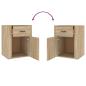 Preview: Nachttisch Sonoma-Eiche 50x36x60 cm Holzwerkstoff