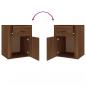 Preview: Nachttisch Braun Eichen-Optik 50x36x60 cm Holzwerkstoff