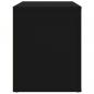 Preview: Nachttisch Schwarz 60x36x45 cm Holzwerkstoff