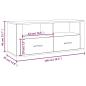 Preview: TV-Schrank Weiß 100x35x40 cm Holzwerkstoff