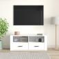 Preview: TV-Schrank Weiß 100x35x40 cm Holzwerkstoff
