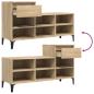 Preview: Schuhregal Sonoma-Eiche 102x36x60 cm Holzwerkstoff