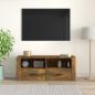 Preview: TV-Schrank Räuchereiche 100x35x40 cm Holzwerkstoff