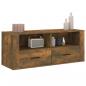 Preview: TV-Schrank Räuchereiche 100x35x40 cm Holzwerkstoff