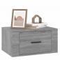 Preview: Wand-Nachttische 2 Stk. Grau Sonoma 50x36x25 cm