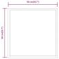 Preview: LED-Badspiegel 50x50 cm