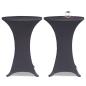 Preview: Stretch-Tischhussen 4 Stk. 60 cm Anthrazit